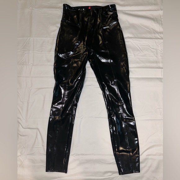 SPANX Faux Patent Leather Leggings - Picture 4 of 8
